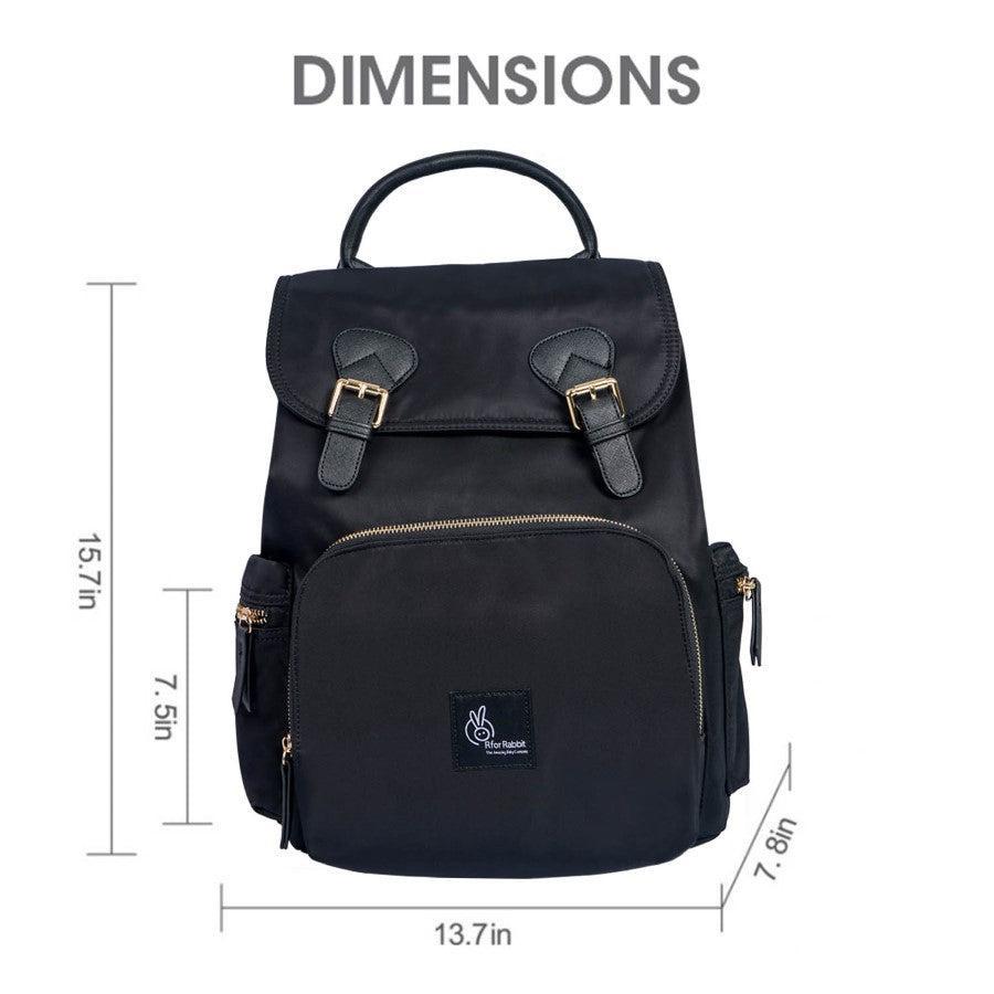 Caramello Bliss Diaper Bag - Jade Black