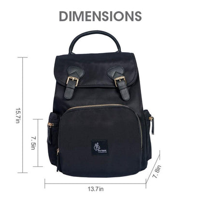 Caramello Bliss Diaper Bag - Jade Black