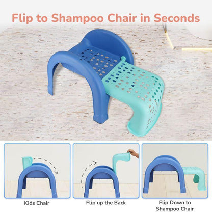 Jelly Bean 3 in 1 Multi-Functional Kids Chair - Green Blue