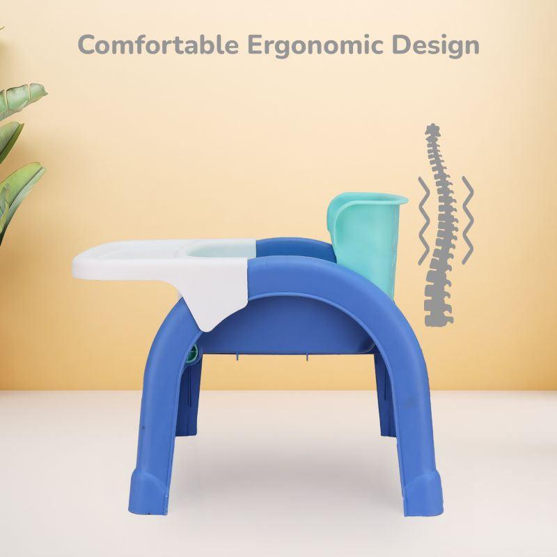 Jelly Bean 3 in 1 Multi-Functional Kids Chair - Green Blue