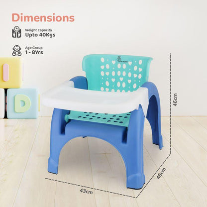 Jelly Bean 3 in 1 Multi-Functional Kids Chair - Green Blue