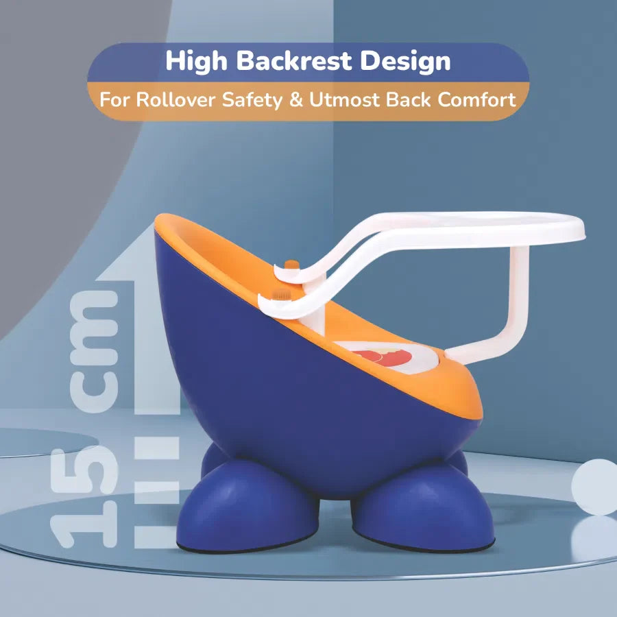 Jelly Bean Fab 2 in 1 Multipurpose Kids Chair and Meal Chair - Blue Orange