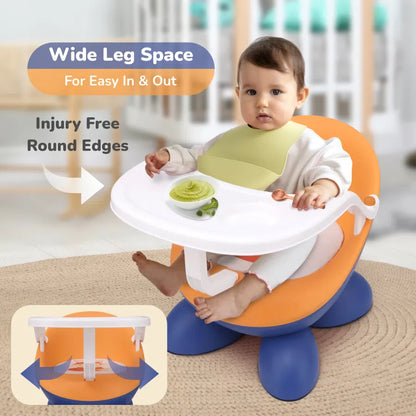 Jelly Bean Fab 2 in 1 Multipurpose Kids Chair and Meal Chair - Blue Orange