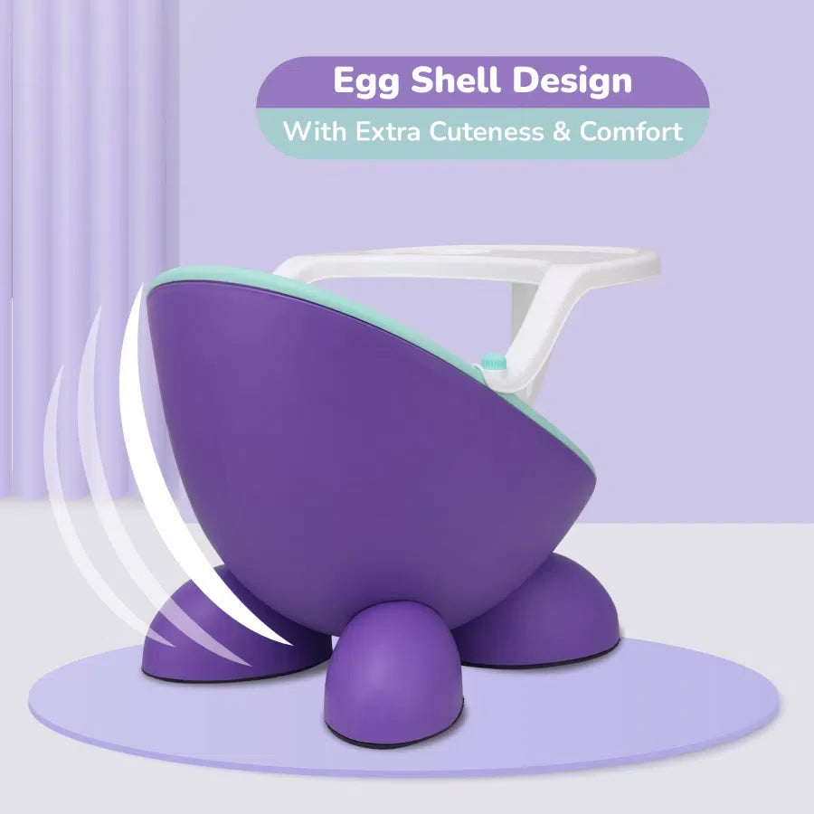 Jelly Bean Fab 2 in 1 Multipurpose Kids Chair and Meal Chair - Purple Green