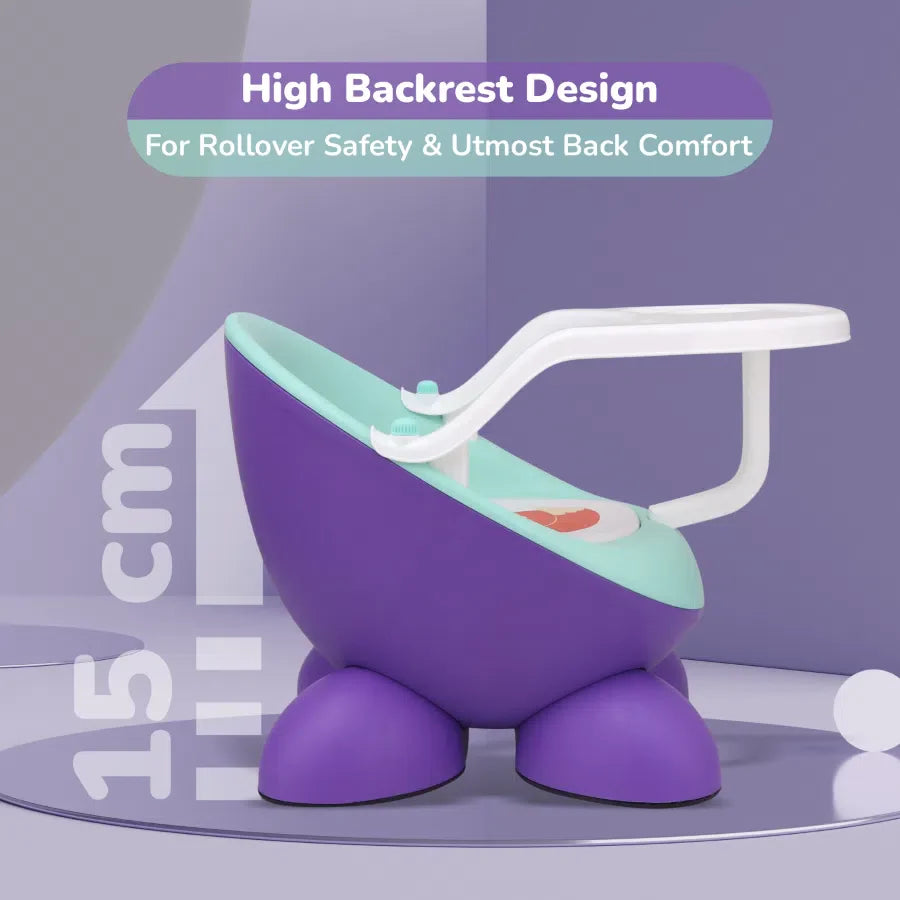 Jelly Bean Fab 2 in 1 Multipurpose Kids Chair and Meal Chair - Purple Green