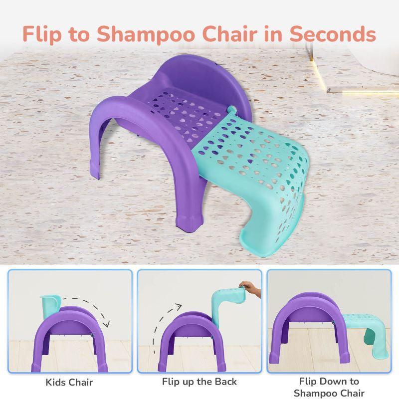 Jelly Bean 3 in 1 Multi-Functional Kids Chair - Green Purple