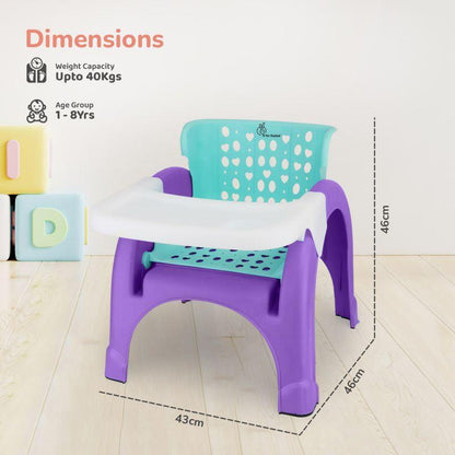 Jelly Bean 3 in 1 Multi-Functional Kids Chair - Green Purple