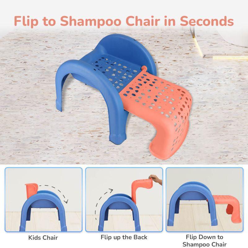 Jelly Bean 3 in 1 Multi-Functional Kids Chair - Orange Blue