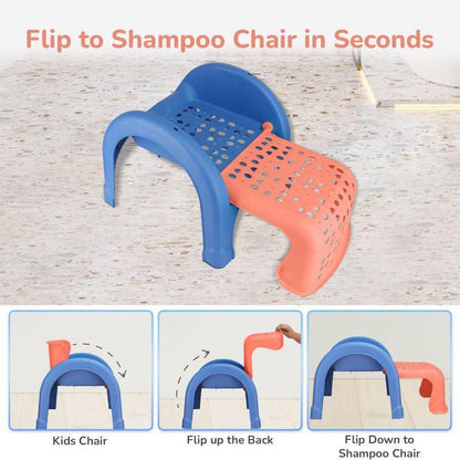 Jelly Bean 3 in 1 Multi-Functional Kids Chair - Orange Blue