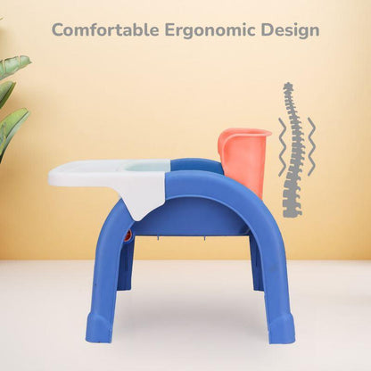 Jelly Bean 3 in 1 Multi-Functional Kids Chair - Orange Blue
