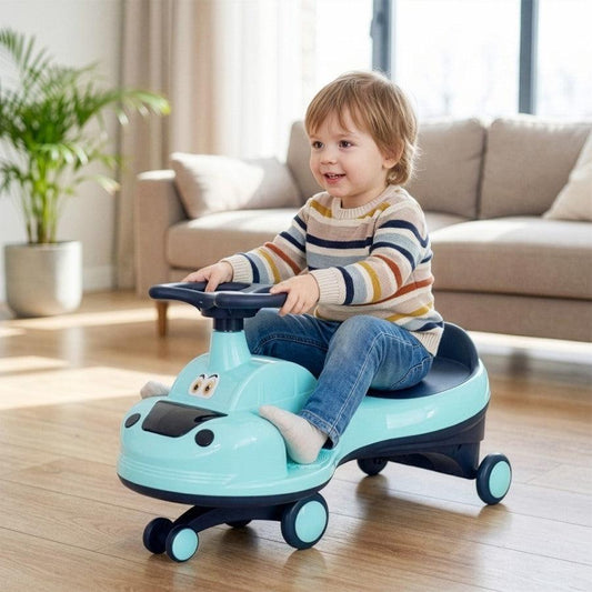 Iya Iya Zippy Swing Car For Kids - Lake Blue