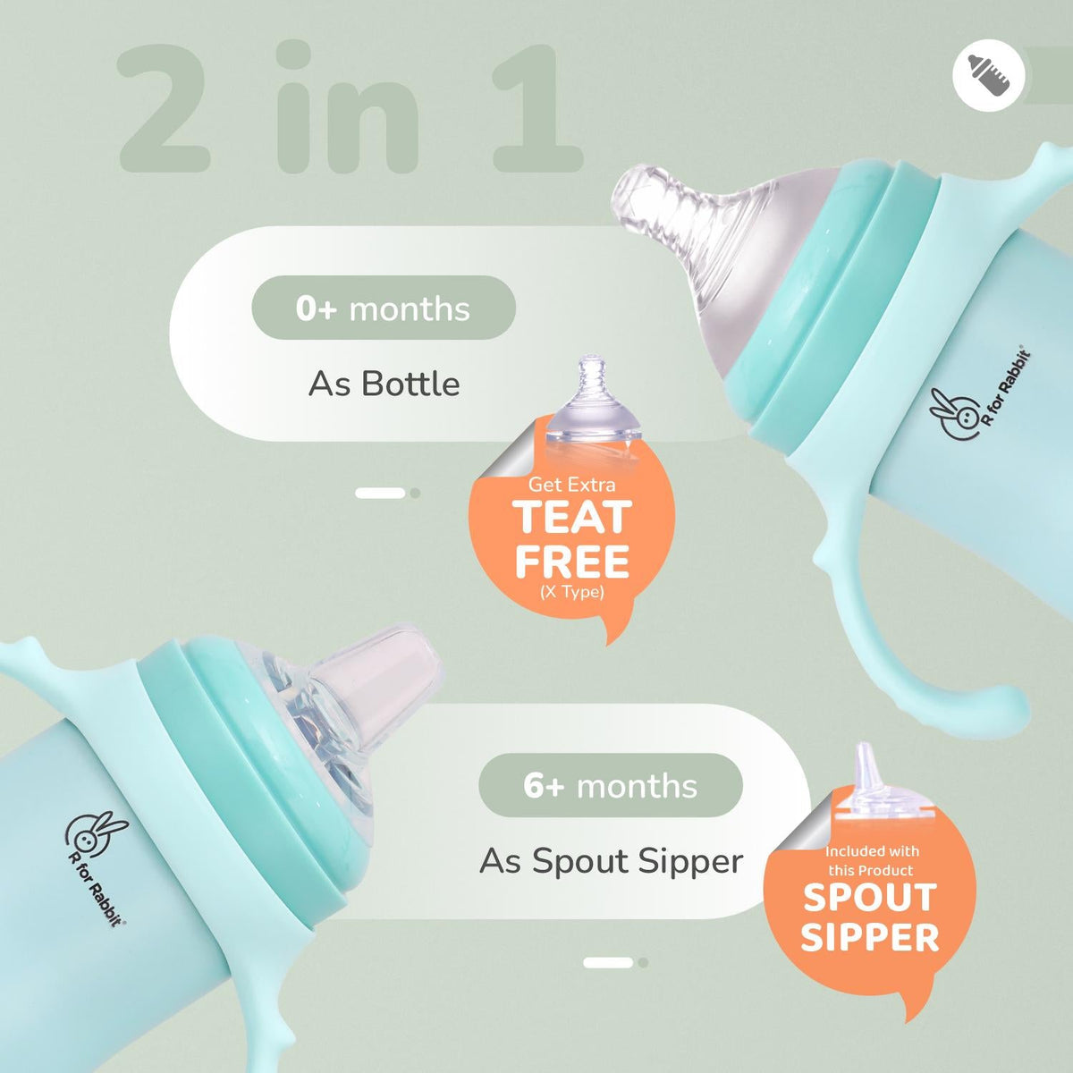 Steebo Fusion Spout Cup Stainless Steel Bottle For Kids, 270ml Leak Proof - Lake Blue