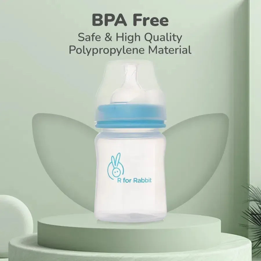 First feed 150 ml PP Feeding Bottle - Lake Blue