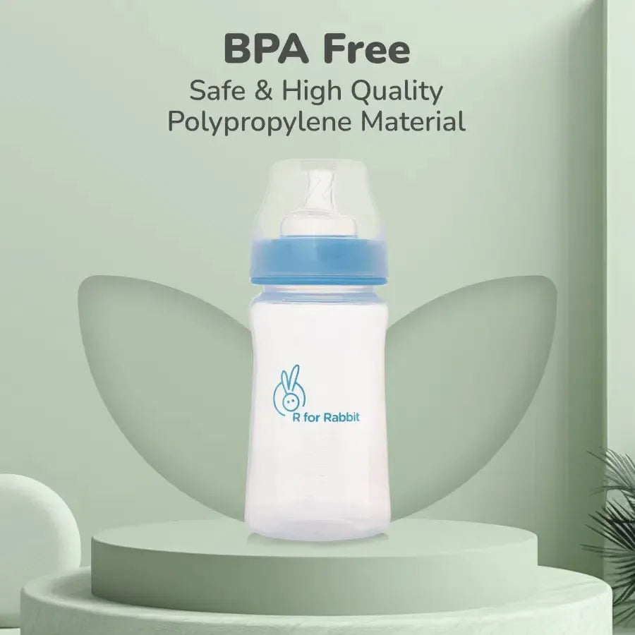 First feed 250 ml PP Feeding Bottle - Lake Blue