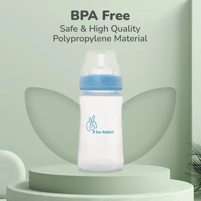 First feed 250 ml PP Feeding Bottle - Lake Blue