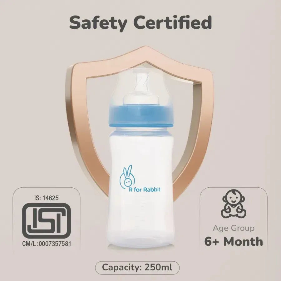 First feed 250 ml PP Feeding Bottle - Lake Blue