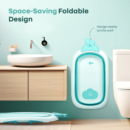 Bubble Double Bunny by R for Rabbit 3-in-1 Baby Bath Tub & Bather - Lake Blue