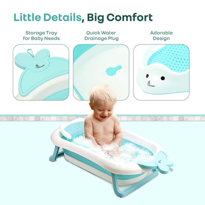 Bubble Double Bunny by R for Rabbit 3-in-1 Baby Bath Tub & Bather - Lake Blue