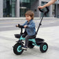 Tiny Toes T20 Plus Tricycle - 2 in 1, Rubber Wheels, Adjustable Parental Control, Cup Holder - Lake Blue