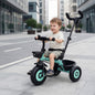 Tiny Toes T20 Ace Tricycle - 2 in 1, EVA Wheels, Adjustable Parental Control, Cup Holder, EVA Wheels, Front & Rear Basket, 1.5-5y - Lake Blue