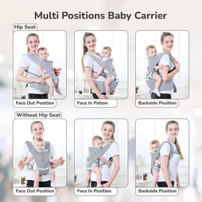 Upsy Daisy Ergo 8-in-1 Hip Seat Baby Carrier - Light Grey