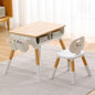 Little Genius Woodland Kids Study Table With Chair - Wood White