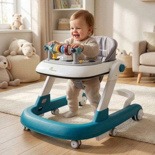 Little Feet Walker - Detachable Toy Bar With Music & Light - Blue