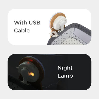 Lullabies Woodsy Electric Cradle For Babies - Grey