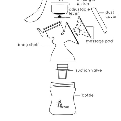Manual Feeding Breast Pump - Pink