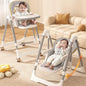 Marshmallow Smart High Chair For Kids 2-in-1 Multipurpose High Chair with Swing - Abstract Grey