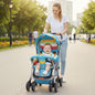 Lollipop Lite Stroller Travel Friendly, Easy To Fold, Reversible Handle, Wheel Lock, Adjustable Leg Rest - Multicolor