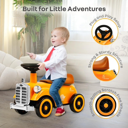 Speedster Royal Ride On Car for Kids - Orange Brown