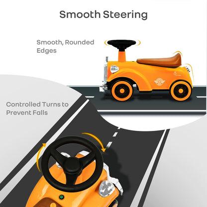 Speedster Royal Ride On Car for Kids - Orange Brown