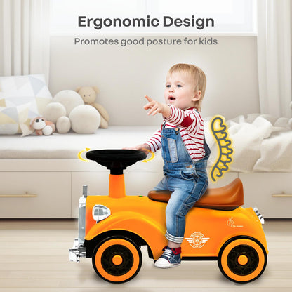 Speedster Royal Ride On Car for Kids - Orange Brown