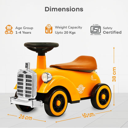 Speedster Royal Ride On Car for Kids - Orange Brown