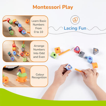 Orapple Astro Multi-Functional Shape Sorter Toy for Kids - White Multi