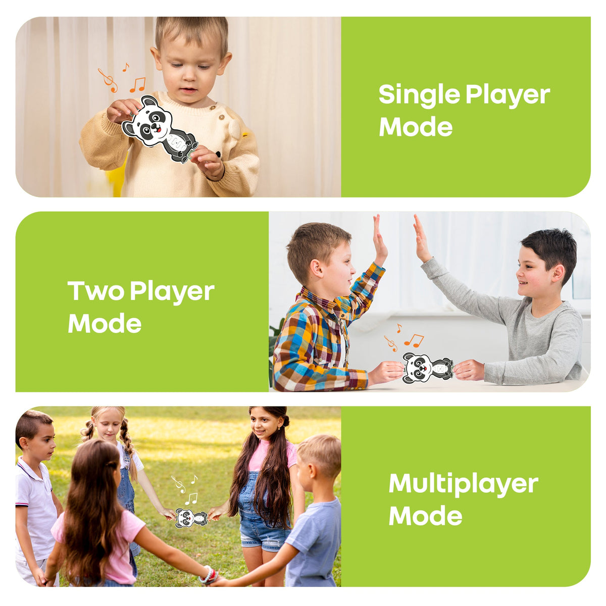 Orapple Tap N Play Musical Learning Toy with 4 Fun Modes Toy for Kids 2+ Years - Panda