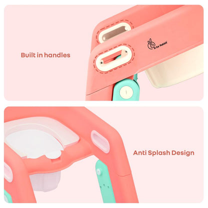 Hilltop Booster 2-In-1 Baby Potty Seat & Step Stool - Peach Green