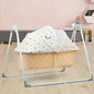 Lullabies Manual Baby Cradle Safe & Comfortable Baby Bed - Peach Multi