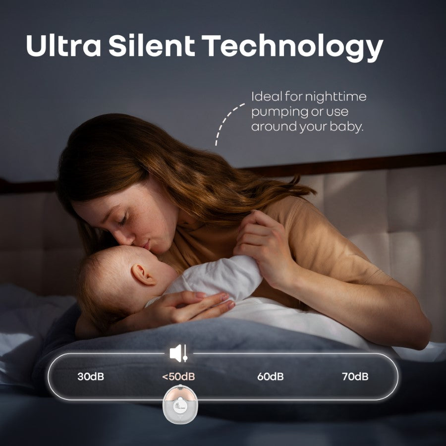 Lactella Bliss Electric Wearable Breast Pump with 4 Modes & 9 Levels - Peach