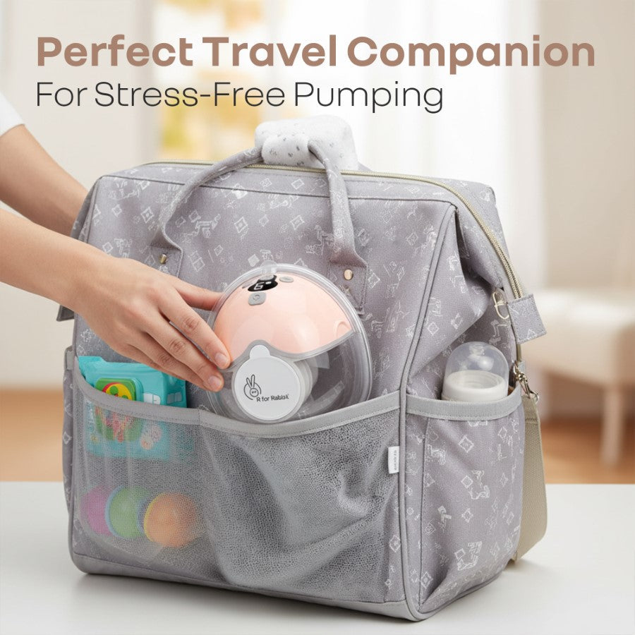 Lactella Bliss Electric Wearable Breast Pump with 4 Modes & 9 Levels - Peach