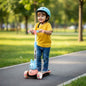 Road Runner Bunny Scooter For Kids With PU LED Wheels - Pink Blue