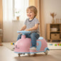 Iya Iya Caravan Swing car – 3-in-1 Multipurpose Ride-On with PU LED Wheels - Pink Blue