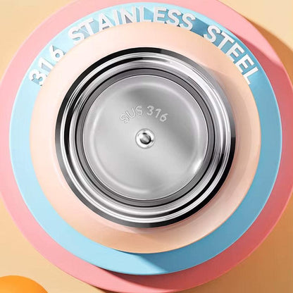 Steebo Zoobie Stainless Steel Sipper Feeding Bottle for Kids 550ml - Pink Bunny