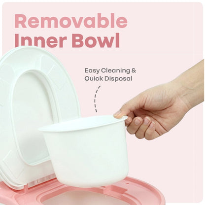 Little Grownup Tunes Musical Potty Seat For Toddlers With Cushion - Pink White