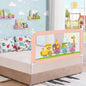 Safari Bed Rail for Baby With Adjustable Height, Mesh & Storage Pocket - Pink