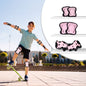 Kids Safety Protector Pads Set, Cushioned Knee, Elbow & Wrist Guards for Outdoor Riding & Sports - Pink