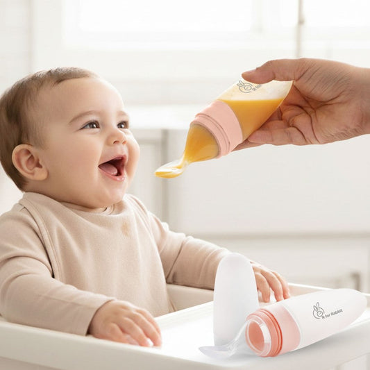 Silicone Feeding Bottle Spoon - Pink