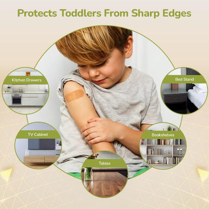 Protector Plus Corner Cushion Guard BPA-Free Baby Safety Corners - White