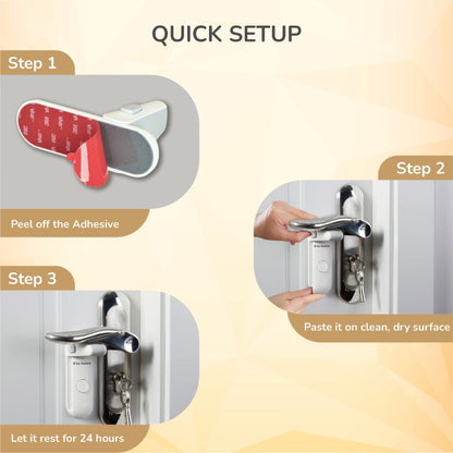 Protector Plus Door Handle Stopper – Child Safety Lock for Door Levers - White